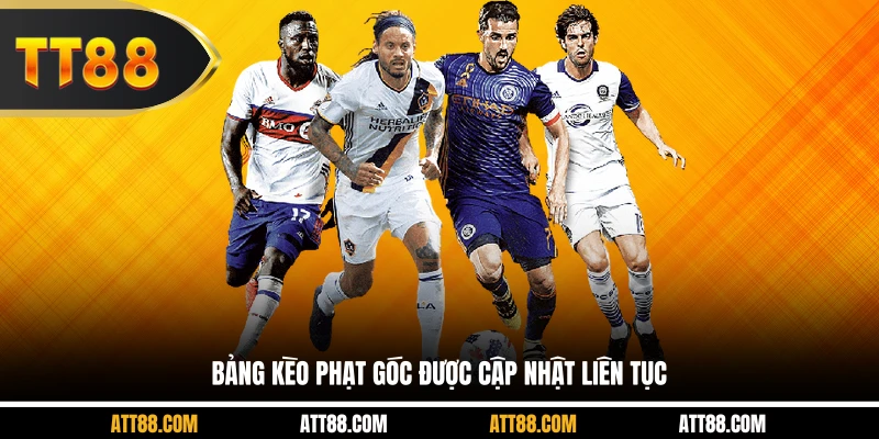 Bảng kèo phạt góc được cập nhật liên tục